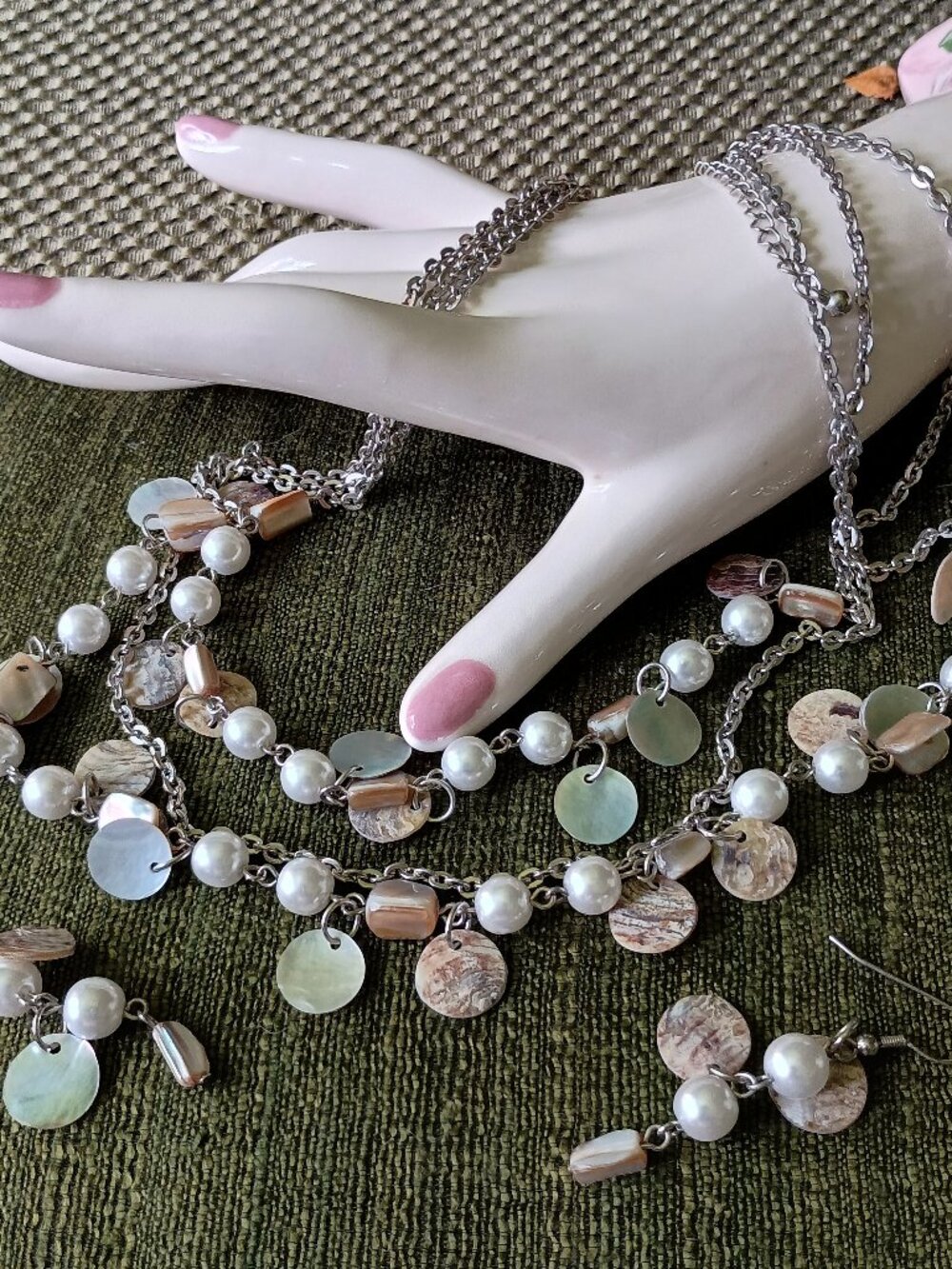 Set Designer Necklace & Fishhook Earrings Premier Design Jewelry NEW Old Stock